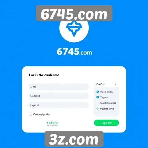 Cadastro e experiência do usuário em 6745.com